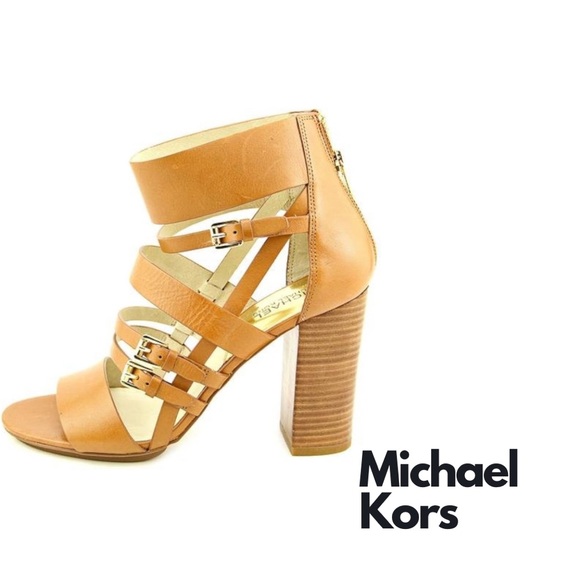 Michael Kors Shoes - Michael Kors | Winston Tan Strappy Sandal | Size 8.5